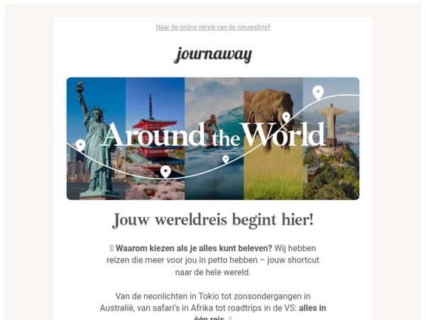 Wereldreis in zicht: Eén keer vertrekken en alles beleven! 🌎