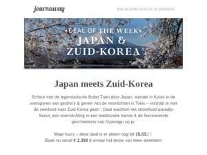 Alleen tot 15 maart: Jouw Japan & Zuid-Korea deal! ⏳ 