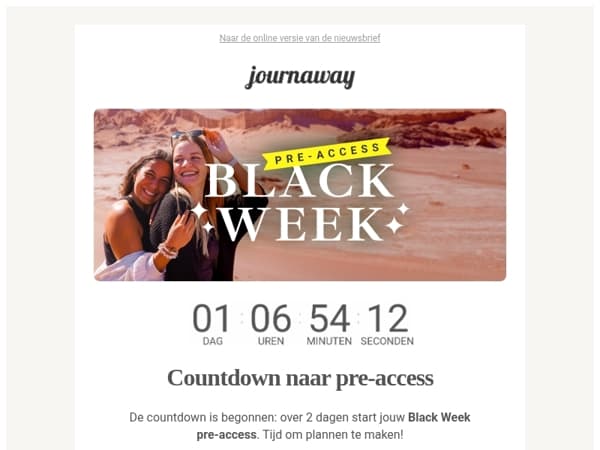 Black Week pre-access: nog maar 48 uur tot de start! ⏰