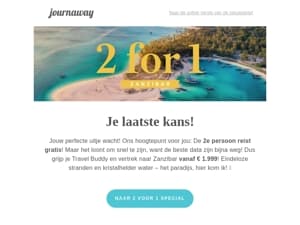 🎉2 voor 1 Zanzibar deal - alleen tot 01.03.! 🌴