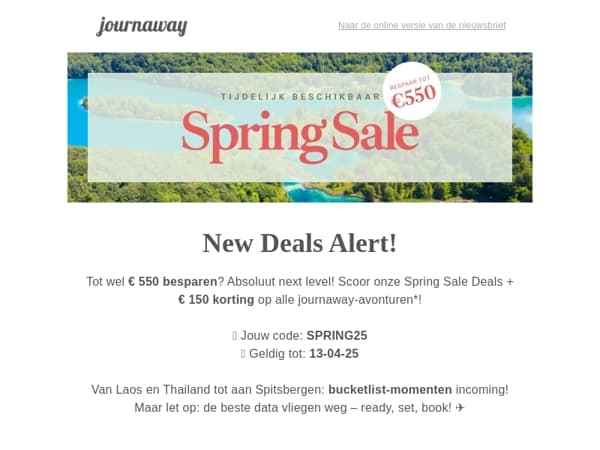 🔥 Nieuwe deals net gedropt – tot wel € 550 besparen!