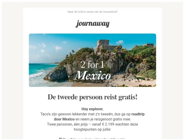 🌵 Vanaf € 2.199: Mexico voor twee
