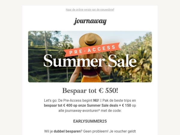 ☀️ Summer Sale Pre-Access begint nu!