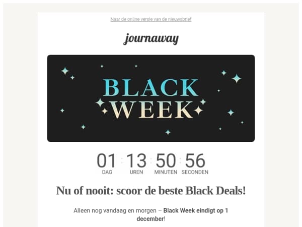 Nog maar 48 uur: Black Week eindigt op 1 december ⏰