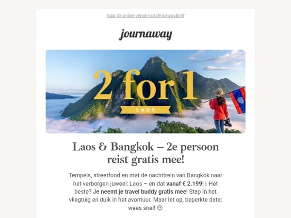 Je Travel Buddy reist gratis mee! 🌎