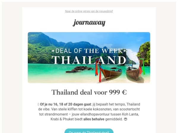 Thailand roept vanaf € 999! 🏝️