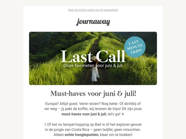 Onze juni & juli favorieten voor jouw wanderlust! 😍