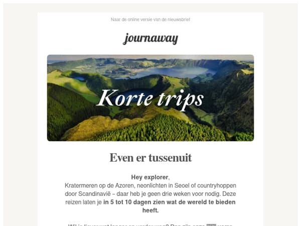 Kleine trips, grote bestemmingen 🌏