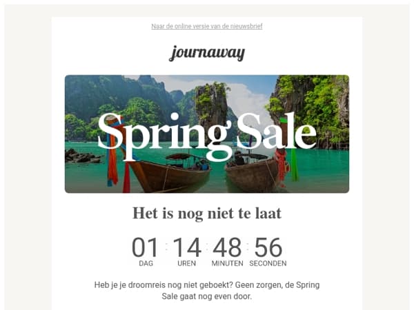 Verlengd: verre reizen vanaf € 999 in de Spring Sale ✨