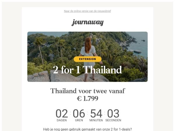 Thailand voor twee vanaf € 1.799 ✈️
