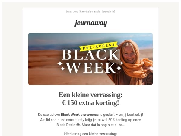 Je Black Week pre-access begint nu 🚀