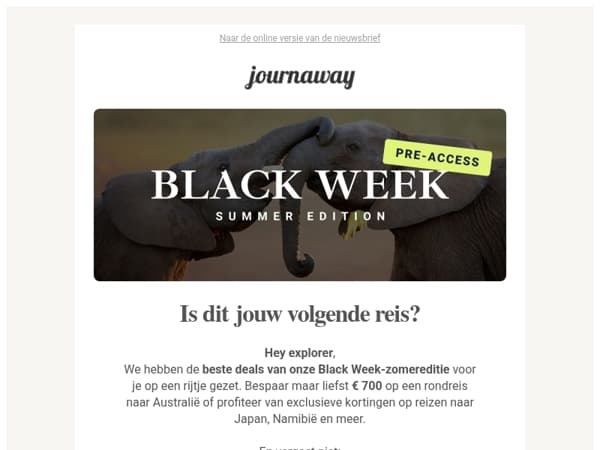Onze beste Black Week-deals ⛱️
