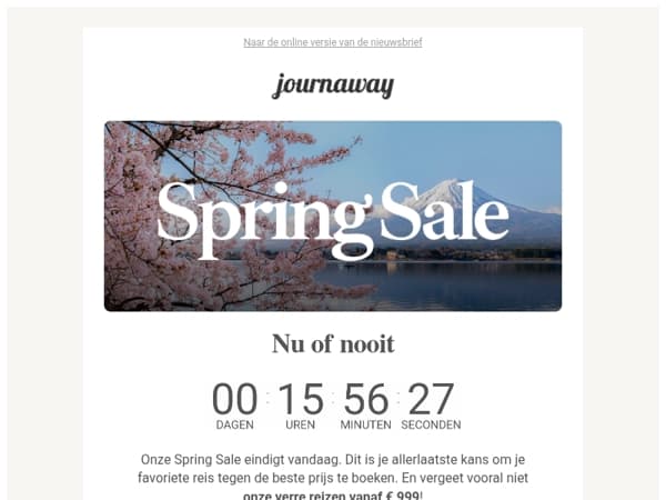 Laatste 24 uur van de Spring Sale ⏰