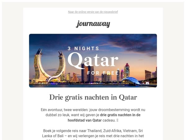 Cadeautje: 3 nachten in Qatar! 🏜️