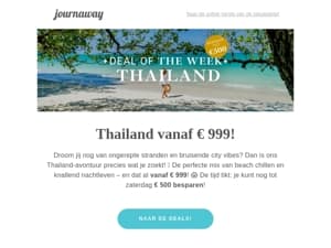 Alleen nog tot zaterdag: Thailand vanaf € 999! 🌴