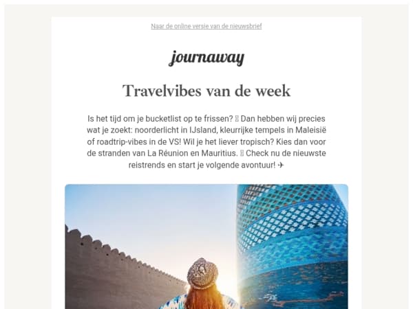 Jouw reisupdate: de highlights van deze week ✨
