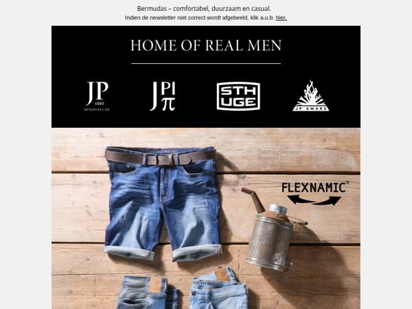 Bespaar € 20 Denim Bermuda in drie kleuren