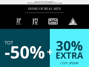 Alleen vandaag - 30% extra in de uitverkoop