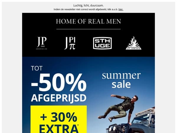 Dit krijg je van ons! 30% extra in de Sale!