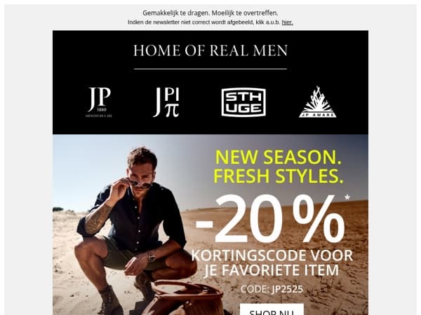 Dat was het. -20% op één artikel is zo voorbij