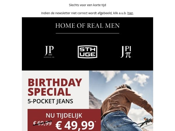 Jeans slechts €49,99 FLEXNAMIC® | Birthday Special