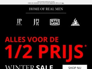 ❄️ Alles voor de helft van de prijs in de Winter Sale"