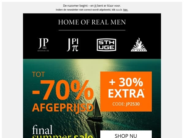 Tot -70% + 30% extra☀️