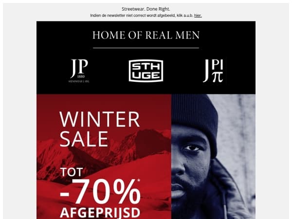 Tot 70% korting in de Winter Sale 🔥