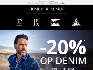 Robuuste denim 👖 - bespaar 20%!