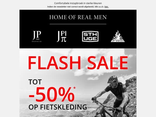 ⚡️ Tot -50% op fietskleding