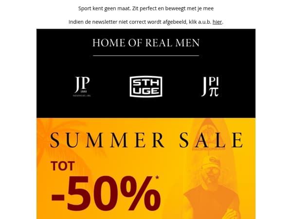 Bespaar tot - 50% in de Summer Sale