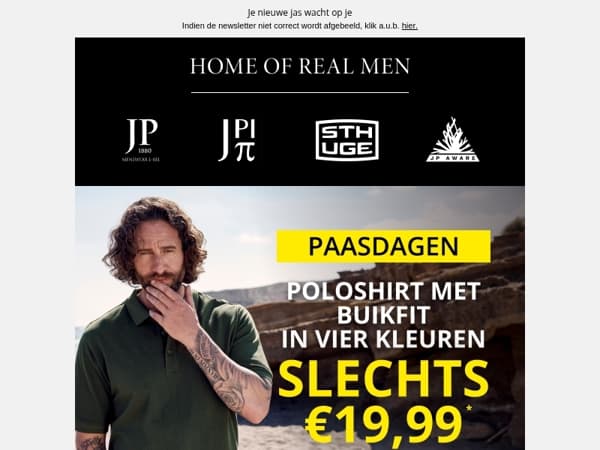 Poloshirt met buikfit voor slechts €19,99 🔥Get your basics!