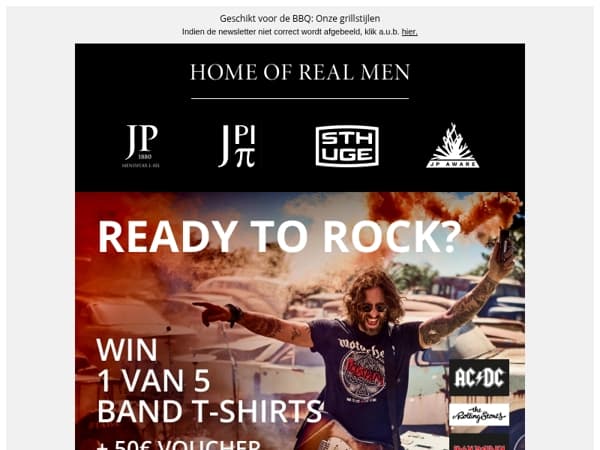 Band T-shirt Winactie 🤟 Iron Maiden, AC/DC, The Rolling Stones