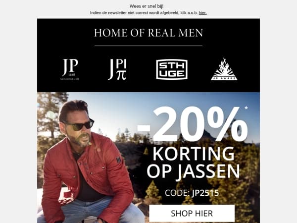 -20% op Jassen! 💥 Upgrade jouw stijl