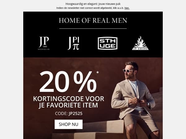 Bespaar 20% op je favoriet!