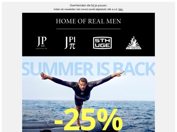 Alleen vandaag! Het is weer zomer! 25% korting op badmode 🕶️