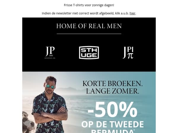 Volgens het weerbericht is er 50% kans op blote benen bij de 2e Bermuda