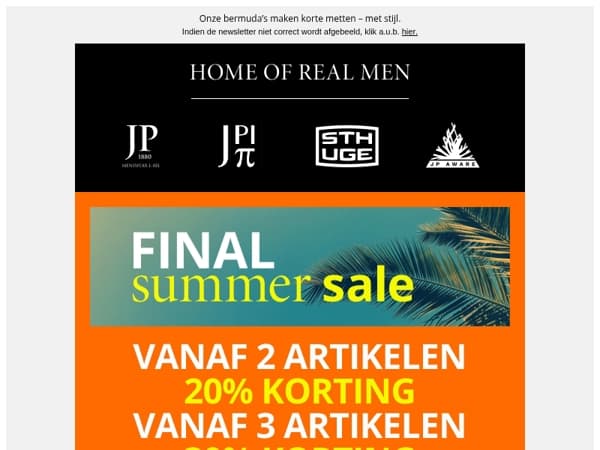 Summer is BACK! Tot 30% extra op de Sale