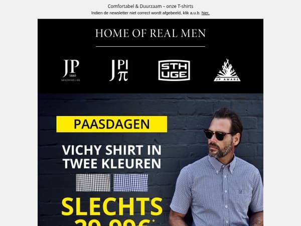 Vichy shirt nu voor €29,99 - Paasdagen!