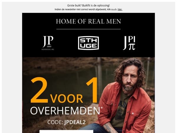 2 shirts voor de prijs van 1 👔