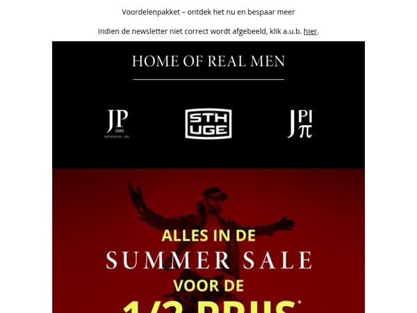 Laatste kans ❗ Halve prijs in de zomeruitverkoop