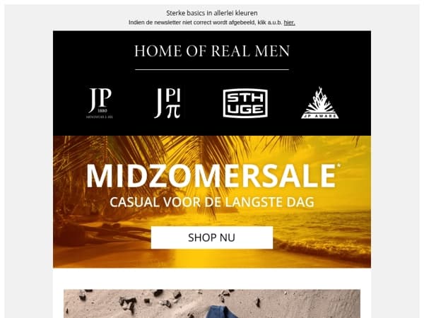 De zomer is er voor jou. Nu tijdens de midzomersale winkelen.