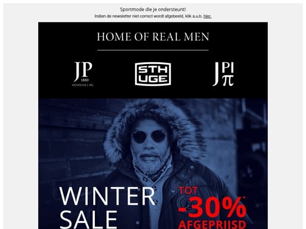 De winter SALE begint! Bespaar tot 30%