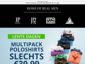 Multipack poloshirts slechts €39,99