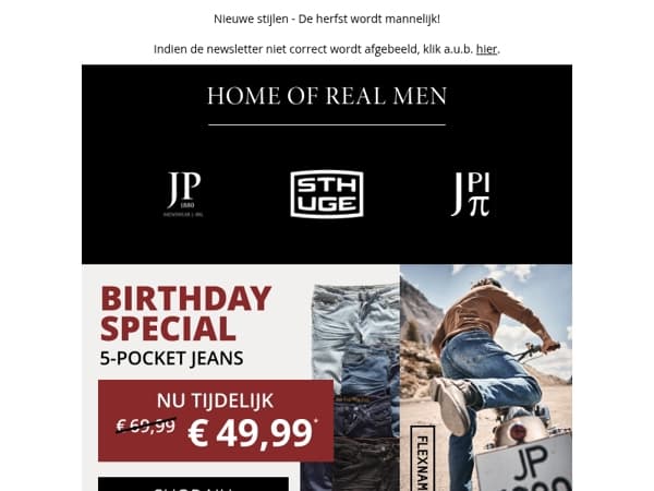 Superelastische 5-pocket-jeans slechts €49,99👖
