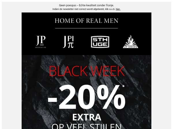 -20% extra 🔥 BLACK WEEK