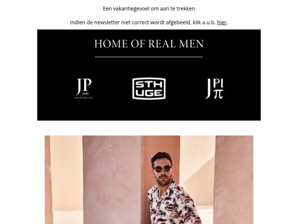 Resortstijl: nonchalant. Luchtig. Mannelijk.
