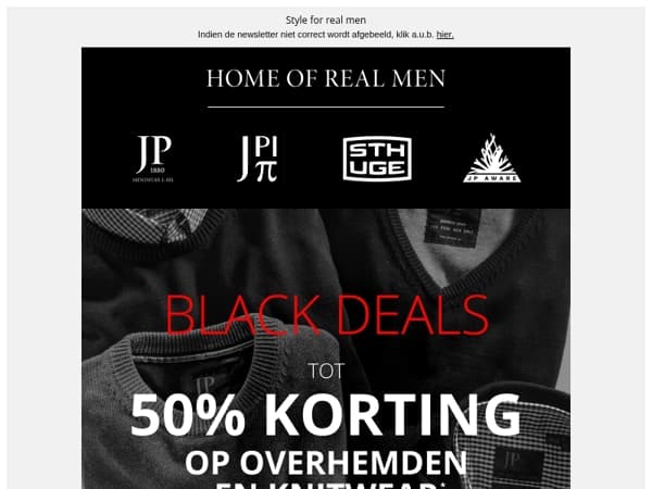 Overhemden & knitwear - tot wel 50% korting ⚡️