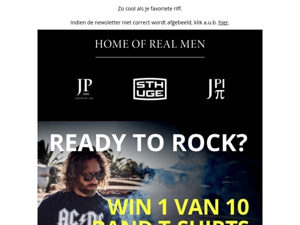 Win een band T-shirt + €50 voucher! Klaar om te rocken? 😎