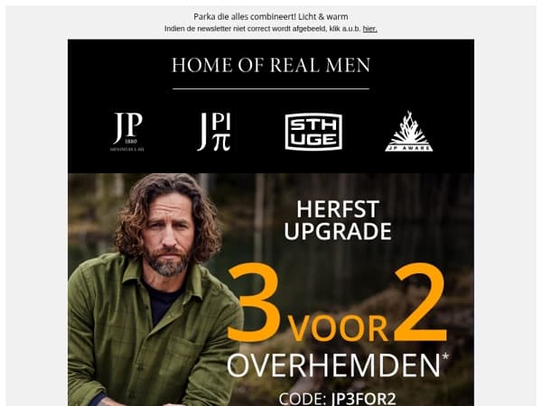3 overhemden voor de prijs van 2 🔥